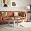 vidaXL Nohy konferenčného stolíka v tvare T, 2 ks, biele, 60x25x(42-43) cm, oceľové