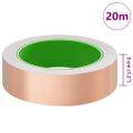 vidaXL Obojstranná medená páska na ochranu pred slimákmi 30 mm x 20 m