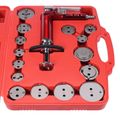 Pneumatický sťahovák brzdových piestov MECHANIC BRAKE SET PNEU 16, sada 16ks SIXTOL