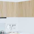 vidaXL Závesná skrinka Sonoma dub a biela 57 x 57 x 80 cm