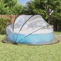 vidaXL Bazénový kopulovitý stan 405 x 405 x 192 cm PVC Priehľadná