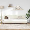 vidaXL Rohový rám postele s čelnou doskou Krémová 80 cm x 200 cm Zamat