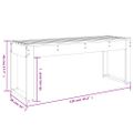 vidaXL Záhradná lavica čierna 110x38x45 cm masívna borovica