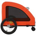vidaXL Cyklovozík pre zvieratá, oranžový, oxfordská látka, železo