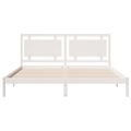 vidaXL Extra dlhá posteľ bez matraca biela 180x210 cm masívne drevo