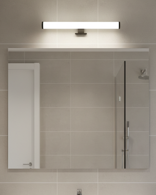 Q-312B LED 5W/430lm/4000K zrkadlové svetlo 30cm - čierne QTEC