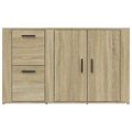 vidaXL Komoda dub sonoma 100x33x59,5 cm spracované drevo