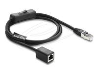 RJ45 kábel vidlica do zásuvky s prepínačom Cat.
