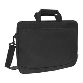 Taška na notebook 17", Monte, čierna z polyestéru, Defender