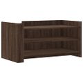 vidaXL Konferenčný stolík hnedý dub 100x50x50 cm kompozitné drevo