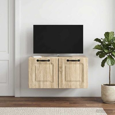 vidaXL Nástenná TV skrinka Nástenný Dub sonoma 59,5 x 41 x 30 cm