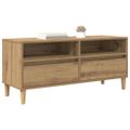 vidaXL TV skrinka 100 x 34,5 x 44,5 cm Remeselný dub Kompozitné drevo