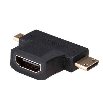 Akyga adaptér AK-AD-23 HDMI (f) / mini HDMI (m) / micro HDMI (m)