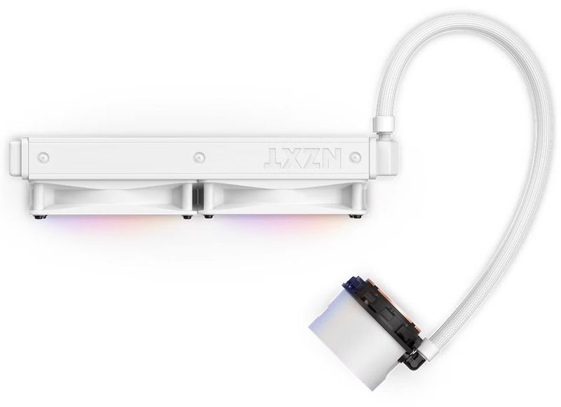 NZXT vodní chladič Kraken 240 RGB / 2x120mm fan / 4-pin PWM / LCD disp. / 6 let / bílý Vodní chladic, pro CPU, pro Intel i AMD, LCD displej, RGB, 2× 120mm ventilátor, socket 1700, 1200, 115x, AM5, AM4, 4pin PWM, 6 le