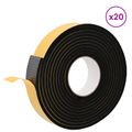 vidaXL Samolepiaca penová páska 20 ks Čierna 40mm x 5m CR Pena