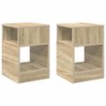 vidaXL Koncový stôl 2 ks Sonoma dub 30,5 x 30 x 45 cm Kompozitné drevo
