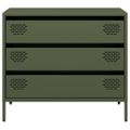 vidaXL Komoda olivovozelená 68x39x58,5 cm oceľ valcovaná za studena