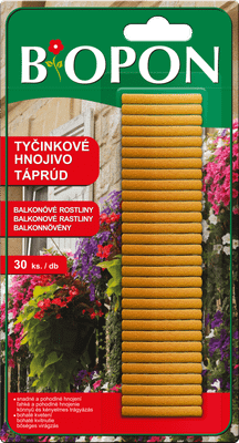 BOPON 1212 tyčinkové hnojivo na balkónové rastliny 30 ks