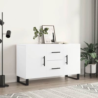 vidaXL Komoda, biela 100x36x60 cm, kompozitné drevo
