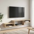 vidaXL Nástenný TV kabinet Nástenná montáž Dub sonoma 150 x 28 x 26 cm