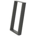 vidaXL Nohy k jedálenskému stolu v tvare U, 2 ks, antracitové, 60 x (72-73) cm, oceľ