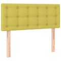 vidaXL Posteľný rám boxspring s matracom zelený 90x200 cm látka