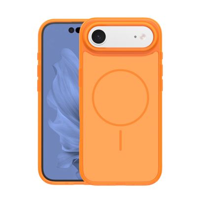 Puzdro Frame Thin Mag pre iPhone 17 Air 6,6" oranžové