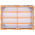 vidaXL Organizér s 8 veľkými zásuvkami 52x16x37 cm