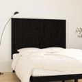 vidaXL Nástenné čelo postele čierne 159,5x3x110 cm masívna borovica