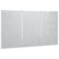 vidaXL Magnetická biela tabuľa skladacia 150x80x1,7 cm hliník