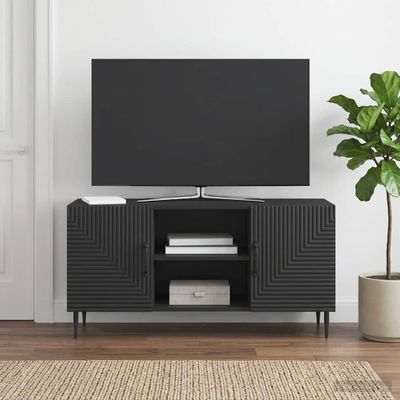 vidaXL TV skrinka Čierna 102 x 34,5 x 50 cm Kompozitné drevo