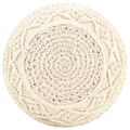 vidaXL Ručne vyrobená taburetka macrame 45x30 cm, bavlna