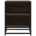 vidaXL Nočné stolíky 2 ks hnedý dub 40x31x50 cm kompozitné drevo+kov