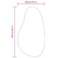 vidaXL Koberec HUARTE Antracitová 80 x 150 cm Polyester