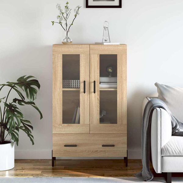 vidaXL Vysoká skrinka dub sonoma 69,5x31x115 cm kompozitné drevo