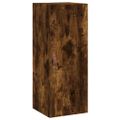 vidaXL Vysoká skrinka dymový dub 34,5x34x180 cm spracované drevo