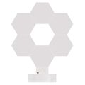 GoSmart LED stolná lampa Hexagon biela, 6 častí, RGBIC stmievateľná, WiFi