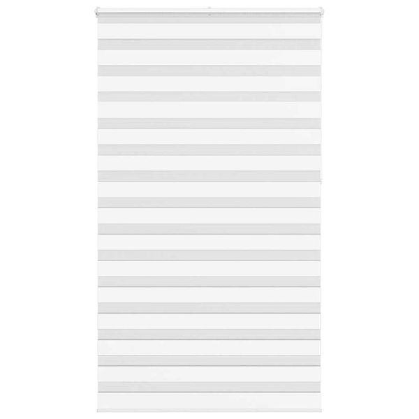vidaXL Zebra roleta biela 135x230 cm šírka látky 130,9cm polyester