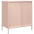 vidaXL Komoda ružová 68x39x73,5 cm oceľ valcovaná za studena