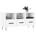 vidaXL TV stolík biely 102x36x50 cm kompozitné drevo