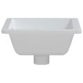 vidaXL Kúpeľňové umývadlo biele 36x31,5x16,5 cm obdĺžnikové keramické