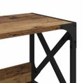 vidaXL Stojan na tlačiareň Staré drevo 44 x 26 x 31.5 cm