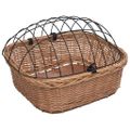 vidaXL Predný kôš na bicykel s poťahom 50x45x35 cm prírodná vŕba