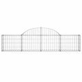 vidaXL Oblúkový gabionový kôš 6 ks 200x30x40/60 cm pozinkované železo