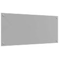 vidaXL Kuchynský obklad 2 ks Svetlosivá 90 x 40 cm tvrdené sklo