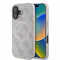 Puzdro Guess pre iPhone 16 6,1" GUHMP16SG4GFRP ružové hardcase 4G Ring Classic Logo MagSafe