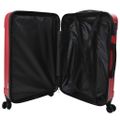 vidaXL Kufor so zámkom 3 ks Červená 50 x 31 x 78 cm ABS plast