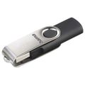 HAMA Rotate, USB Kľúč, 8GB, strieborný/čierny