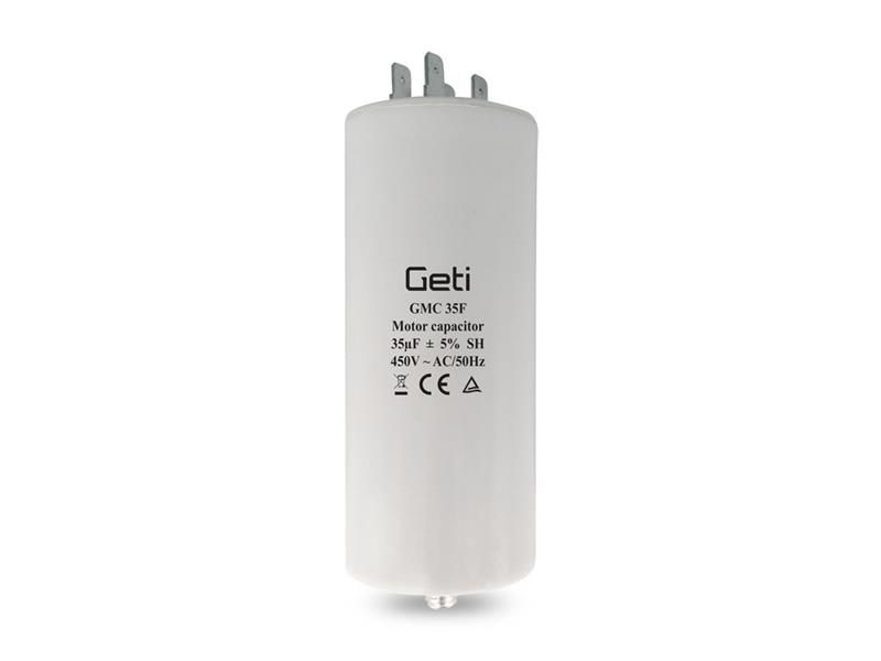 Kondenzátor rozbehový motorový 35uF 450V GETI GMC 35F