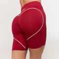 Dámske šortky Varsity Red - GymBeam, veľkosť L, 95 % polyester, 5 % elastane